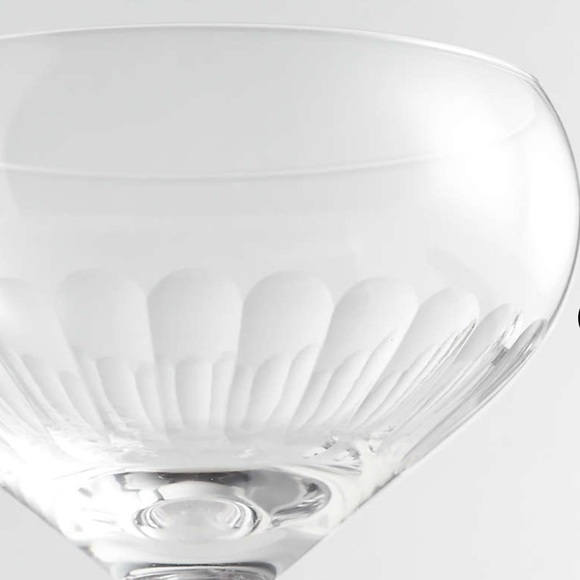 Niels Roadster 10-Oz. Etched Coupe Glass Set of Four - Picture 8 of 17